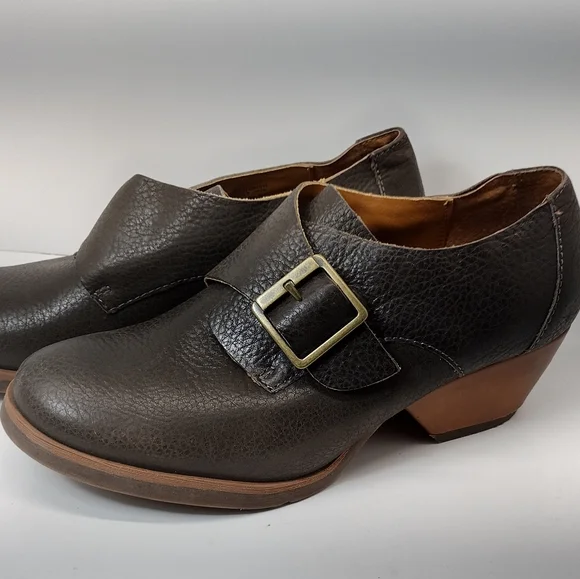Korks by Kork Ease Grey Little Leather Monk Strap Booties l  size 8 M - Picture 4 of 14